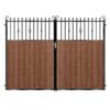 Lindsay Tall Composite Driveway Gate - Mahogany - Dark Brown_c