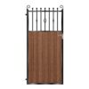 Lindsay Tall Composite Side Gate - Mahogany - Dark Brown_c
