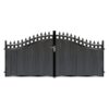 MacGregor Short Composite Driveway Gate - Black_c