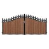 MacGregor Short Composite Driveway Gate - Mahogany - Dark Brown_c
