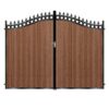 MacGregor Tall Composite Driveway Gate - Mahogany - Dark Brown_c