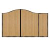 MacKenzie Composite Sliding Gate - Golden Oak Light Brown_c