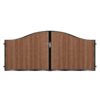 MacKenzie Short Composite Driveway Gate - Mahogany - Dark Brown_c