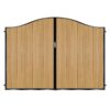 MacKenzie Tall Composite Driveway Gate - Golden Oak Light Brown_c