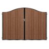 MacKenzie Tall Composite Driveway Gate - Mahogany - Dark Brown_c