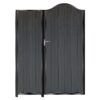 MacKenzie Tall Composite Side Gates & Fixed Panel - Black_c