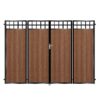 MacKinnon Composite Bi Fold Gate - Mahogany - Dark Brown_c