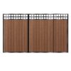 MacKinnon Composite Sliding Gate - Mahogany - Dark Brown_c