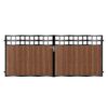MacKinnon Short Composite Driveway Gate - Mahogany - Dark Brown_c