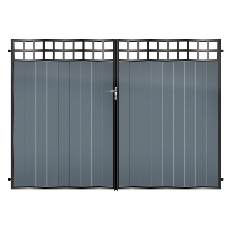 MacKinnon Tall Composite Driveway Gate - 7016 Anthracite Grey_c