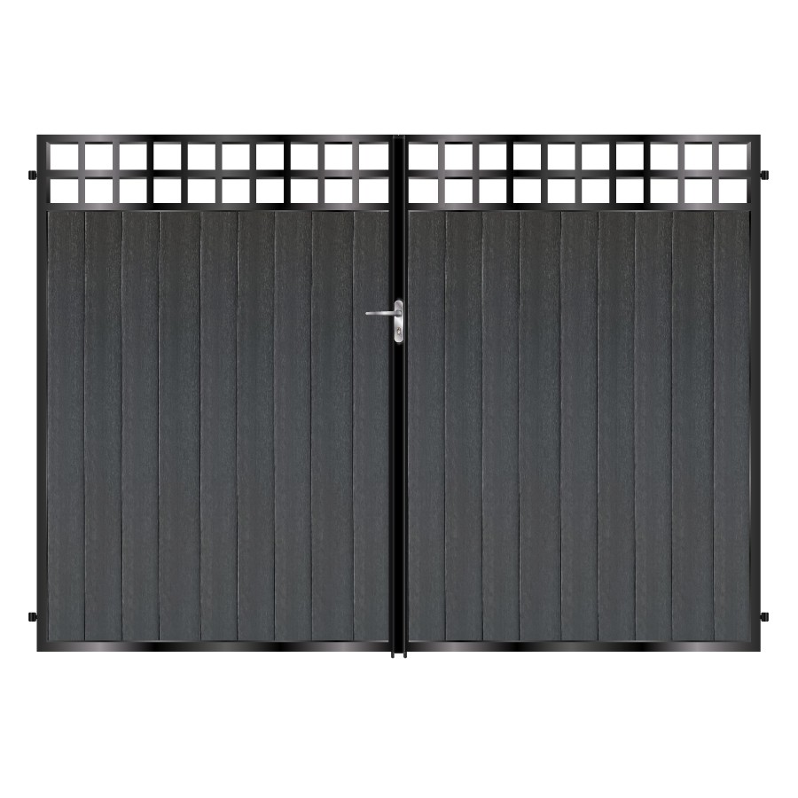 MacKinnon Tall Composite Driveway Gate - Black_c