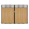MacKinnon Tall Composite Driveway Gate - Golden Oak Light Brown_c