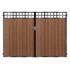 MacKinnon Tall Composite Driveway Gate - Mahogany - Dark Brown_c