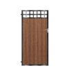 MacKinnon Tall Composite Side Gate - Mahogany - Dark Brown_c
