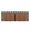 MacKintosh Short Composite Driveway Gate - Mahogany - Dark Brown_c