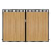MacKintosh Tall Composite Driveway Gate - Golden Oak Light Brown_c