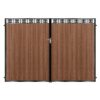 MacKintosh Tall Composite Driveway Gate - Mahogany - Dark Brown_c