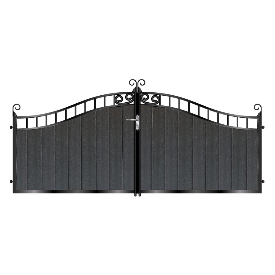 MacLaren Short Composite Driveway Gate - Black_c