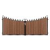 MacLean Short Composite Driveway Gate - Mahogany - Dark Brown_c