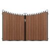 MacLean Tall Composite Driveway Gate - Mahogany - Dark Brown_c