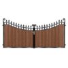 MacLeod Short Composite Driveway Gate - Mahogany - Dark Brown_c