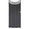 MacLeod Tall Composite Side Gate - Black_c