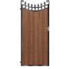 MacLeod Tall Composite Side Gate - Mahogany - Dark Brown_c