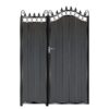 MacMillan Tall Composite Side Gates & Fixed Panel - Black_c