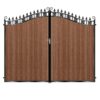 Menzies Tall Composite Driveway Gate - Mahogany - Dark Brown_c