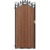 Menzies Tall Composite Side Gate - Mahogany - Dark Brown_c