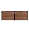 Murchie Short Composite Driveway Gate - Mahogany - Dark Brown_c