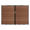 Murchie Tall Composite Driveway Gate - Mahogany - Dark Brown_c