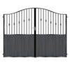 Murray Tall Composite Driveway Gate - Black_c