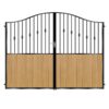 Murray Tall Composite Driveway Gate - Golden Oak Light Brown_c
