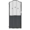 Murray Tall Composite Side Gate - Black_c