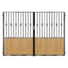 Page Tall Composite Driveway Gate - Golden Oak Light Brown_c