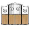 Paterson Composite Bi Fold Gate - Golden Oak Light Brown_c