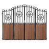 Paterson Composite Bi Fold Gate - Mahogany - Dark Brown_c