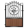 Paterson Composite Garden Gate - Mahogany - Dark Brown_c
