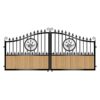 Paterson Short Composite Driveway Gate - Golden Oak Light Brown_c