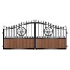 Paterson Short Composite Driveway Gate - Mahogany - Dark Brown_c