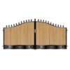 Richardson Short Composite Driveway Gate - Golden Oak Light Brown_c
