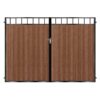 Robinson Tall Composite Driveway Gate - Mahogany - Dark Brown_c