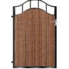 Scott Composite Garden Gate - Mahogany - Dark Brown_c