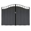 Scott Tall Composite Driveway Gate - Black_c