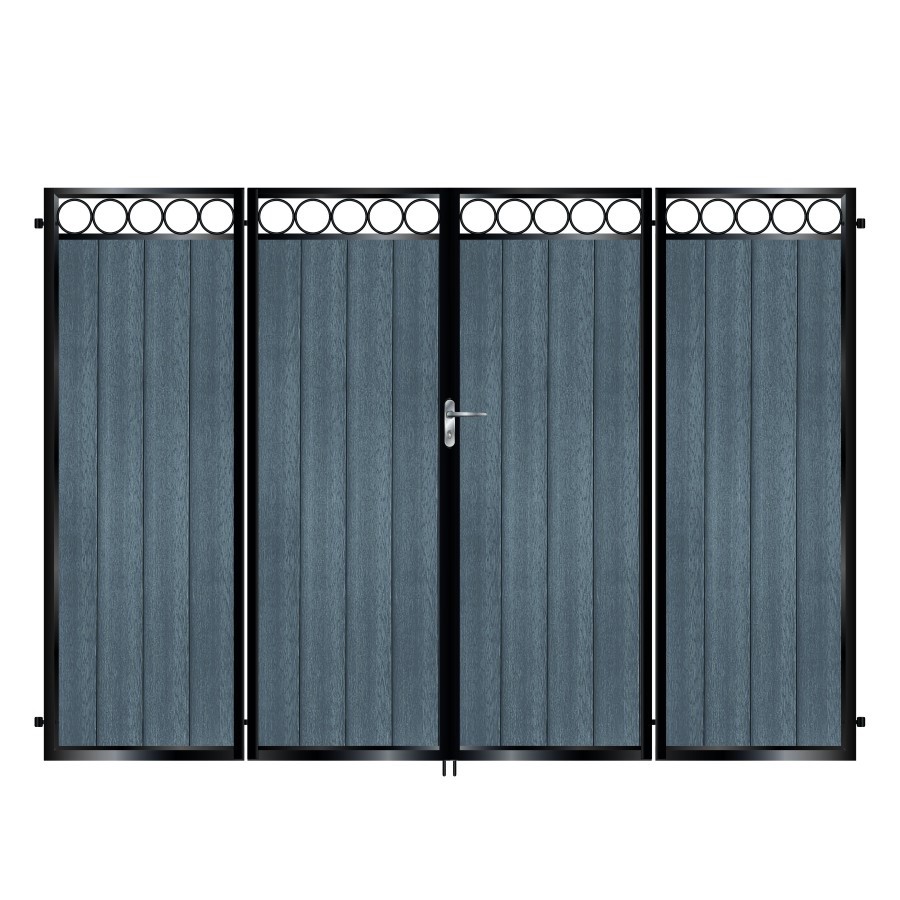 Sinclair Composite Bi Fold Gate - 7016 Anthracite Grey_c