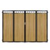 Sinclair Composite Bi Fold Gate - Golden Oak Light Brown_c