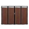 Sinclair Composite Bi Fold Gate - Mahogany - Dark Brown_c
