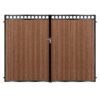 Sinclair Tall Composite Driveway Gate - Mahogany - Dark Brown_c