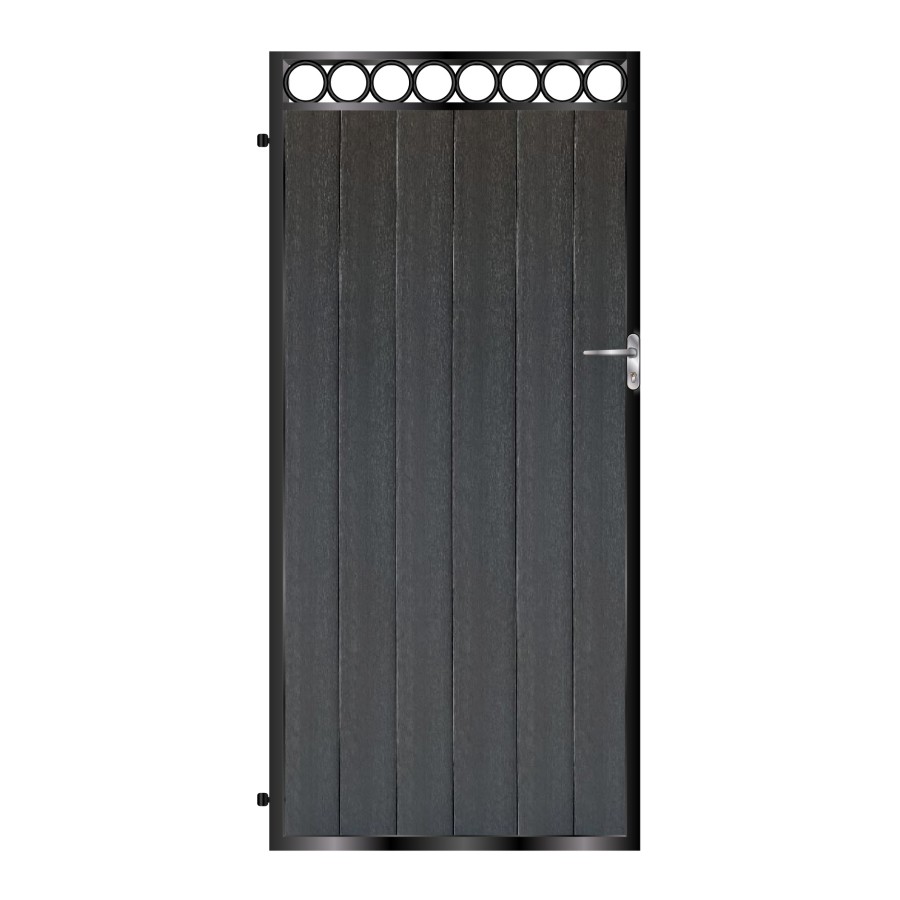 Sinclair Tall Composite Side Gate - Black_c